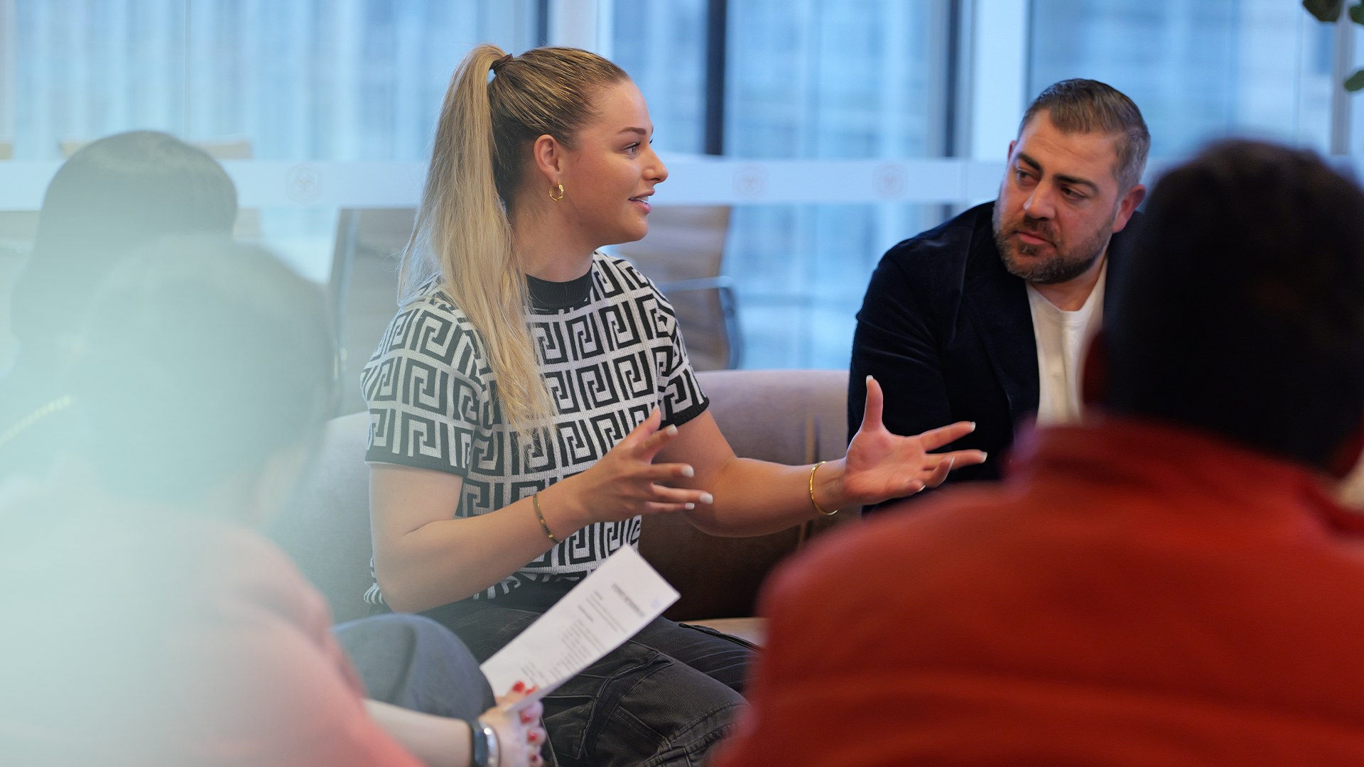 BOA members in conversation at a chapter meetup