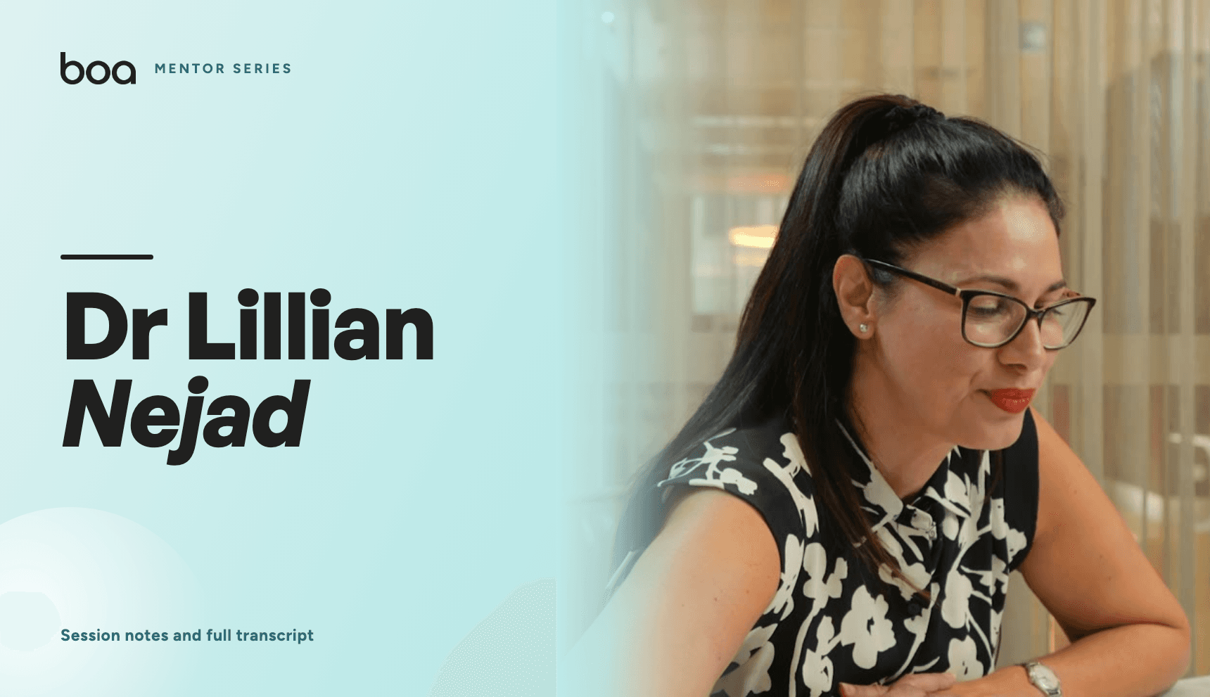 Dr Lillian Nejad
